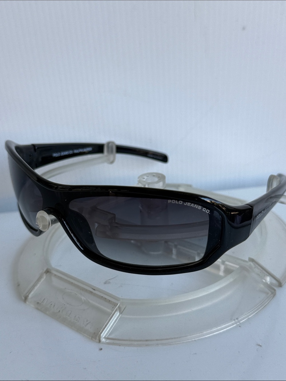 NEW POLO JEANS CO BY RALPH LAUREN MINIMAL SUNGLASSES BLACK NEW WITHOUT BOX